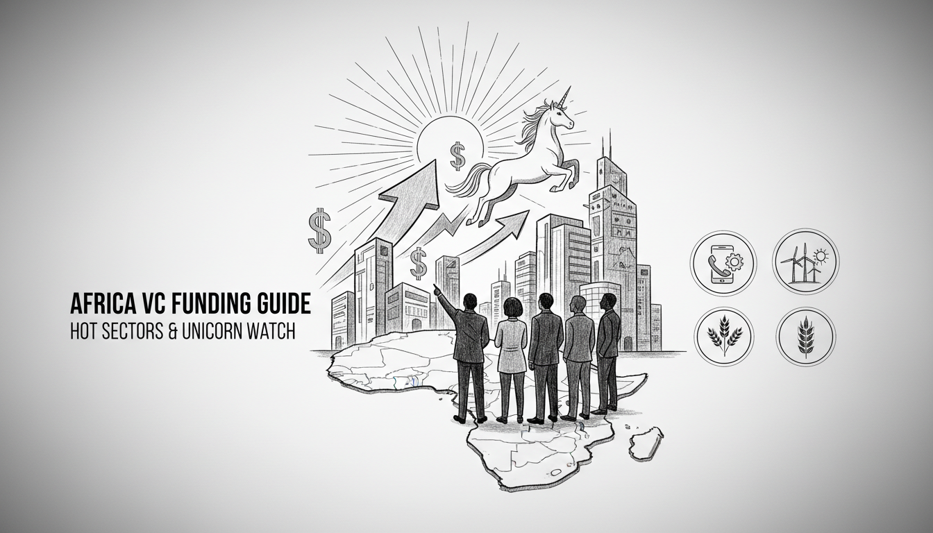 Illustration for Africa VC Funding Guide: Hot Sectors and Unicorn Watch