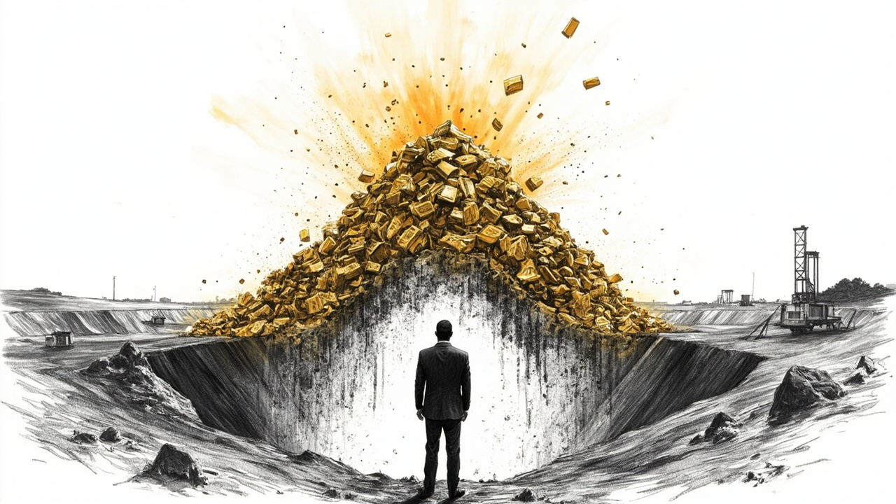 Illustration for Ghana gold shakeup sinks Asante with $345 million loss