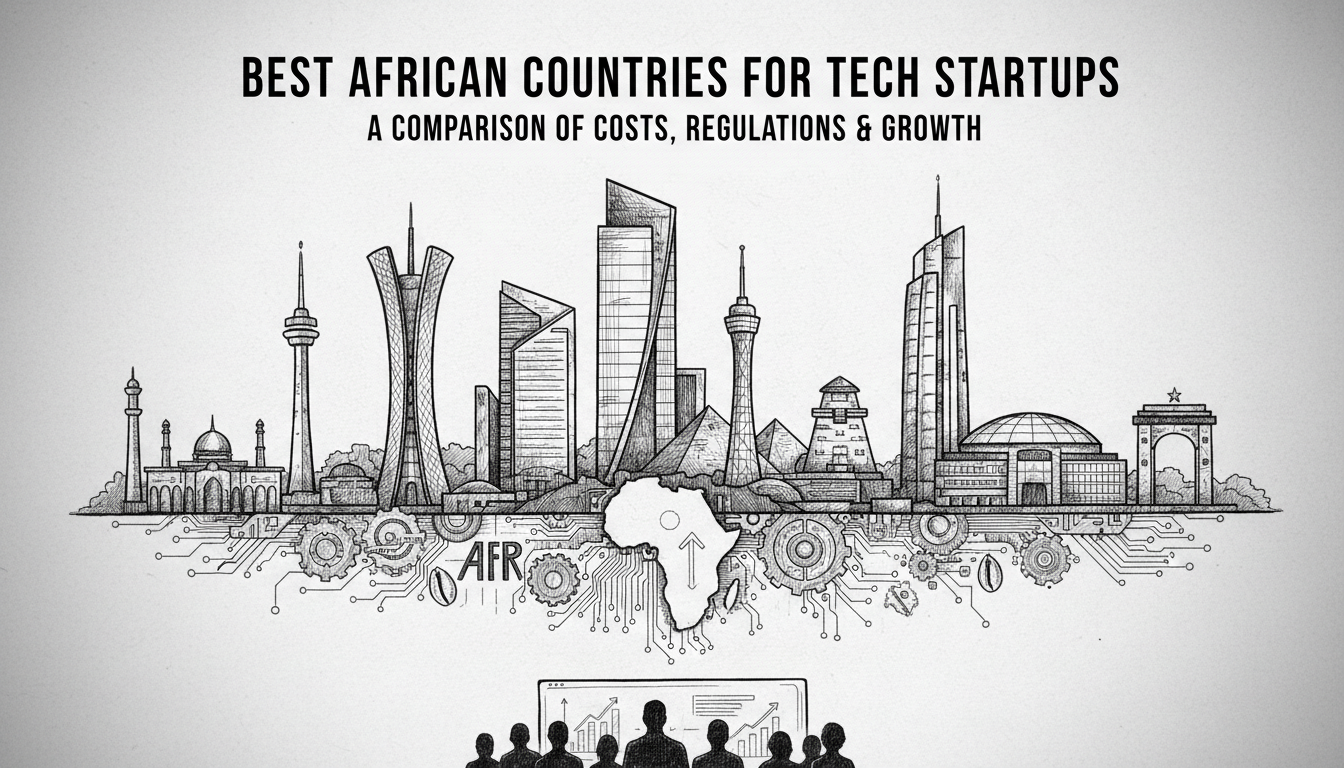 Illustration for Best African Countries for Tech Startups Complete Comparison