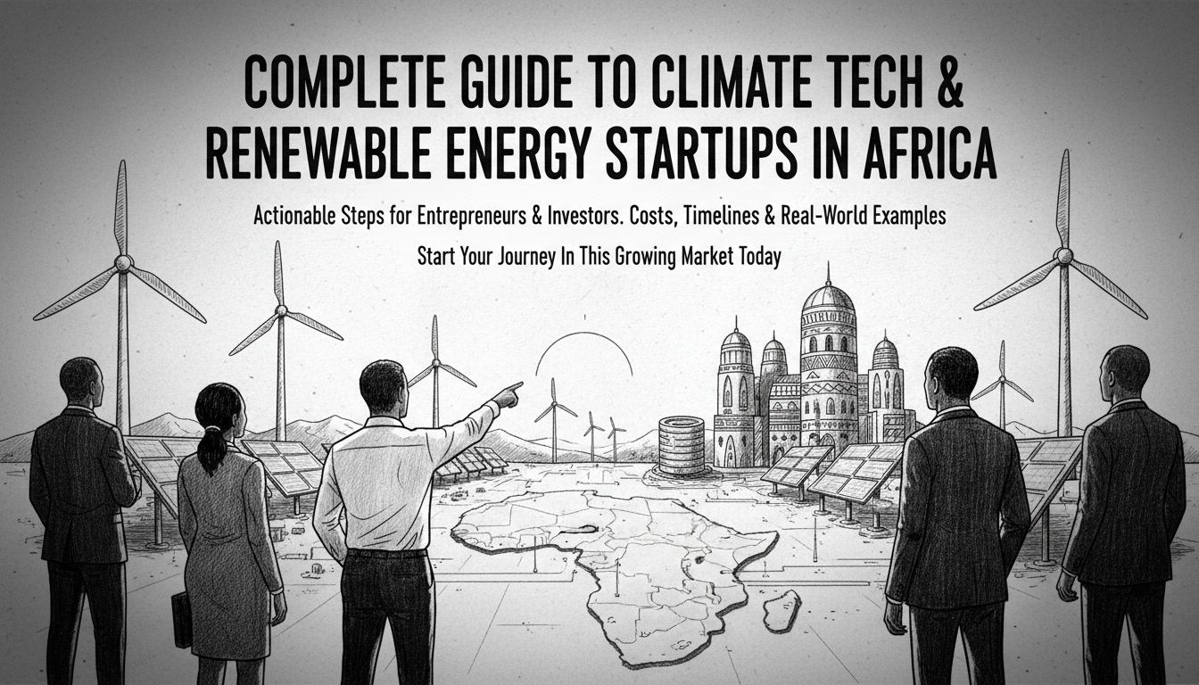 Illustration for Complete Guide to Climate Tech and Renewable Energy Startups in Africa