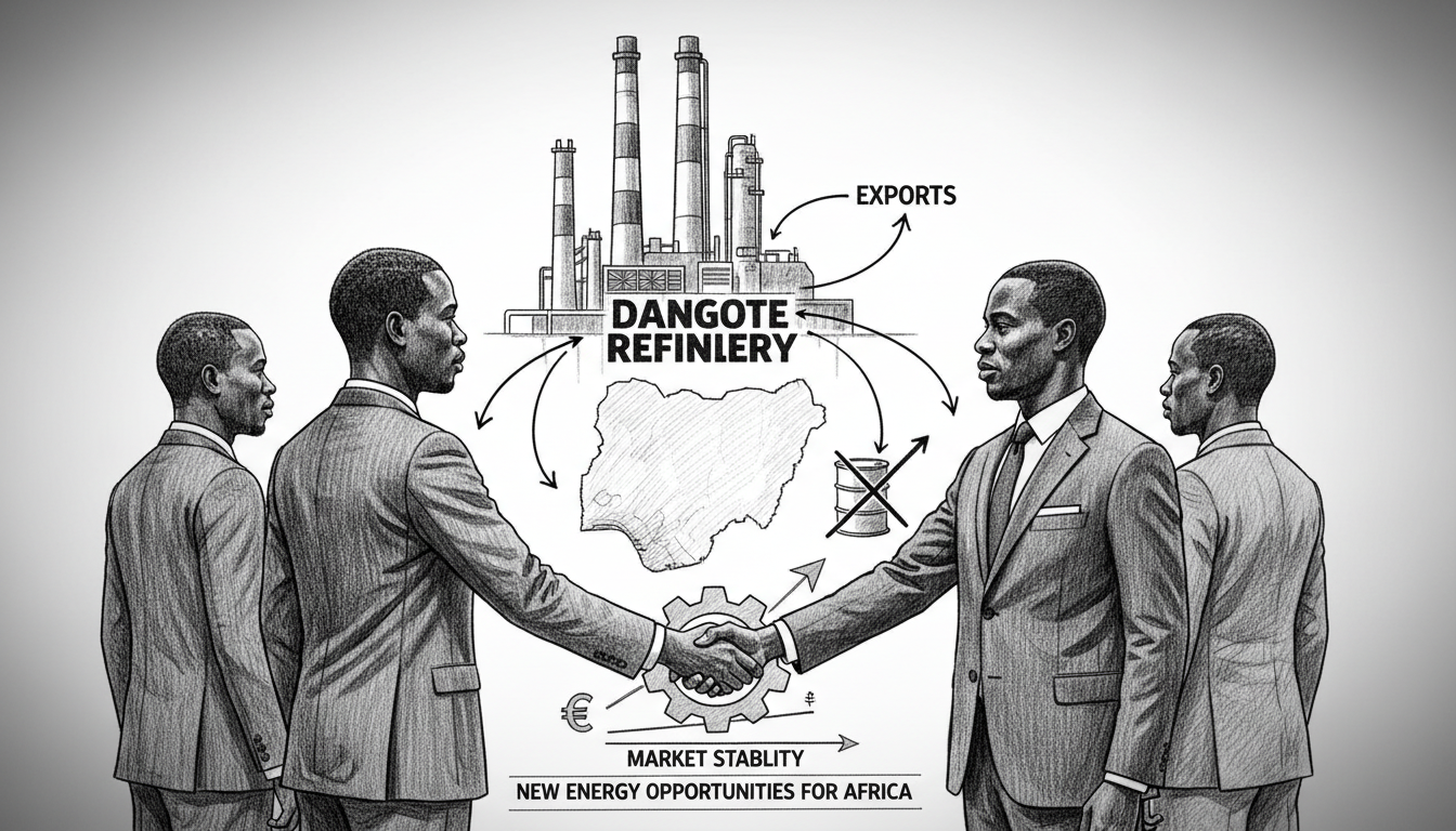 Illustration for Dangote Refinery Impact on Nigeria Oil Exports and Market Stability