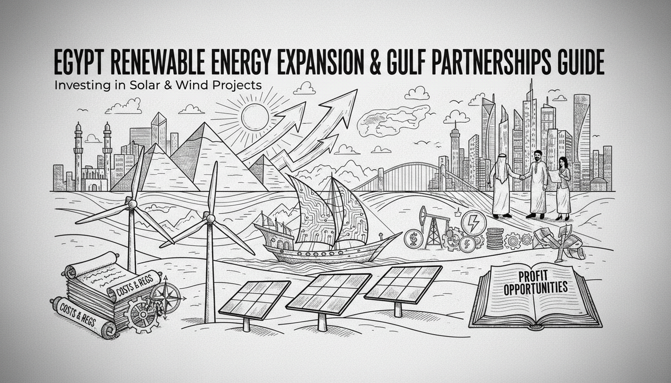 Illustration for Egypt Renewable Energy Expansion and Gulf Partnerships Guide