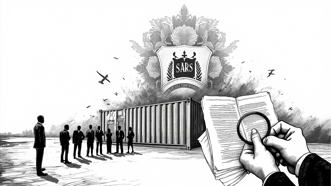 South African customs and trade documentation with tariff schedules