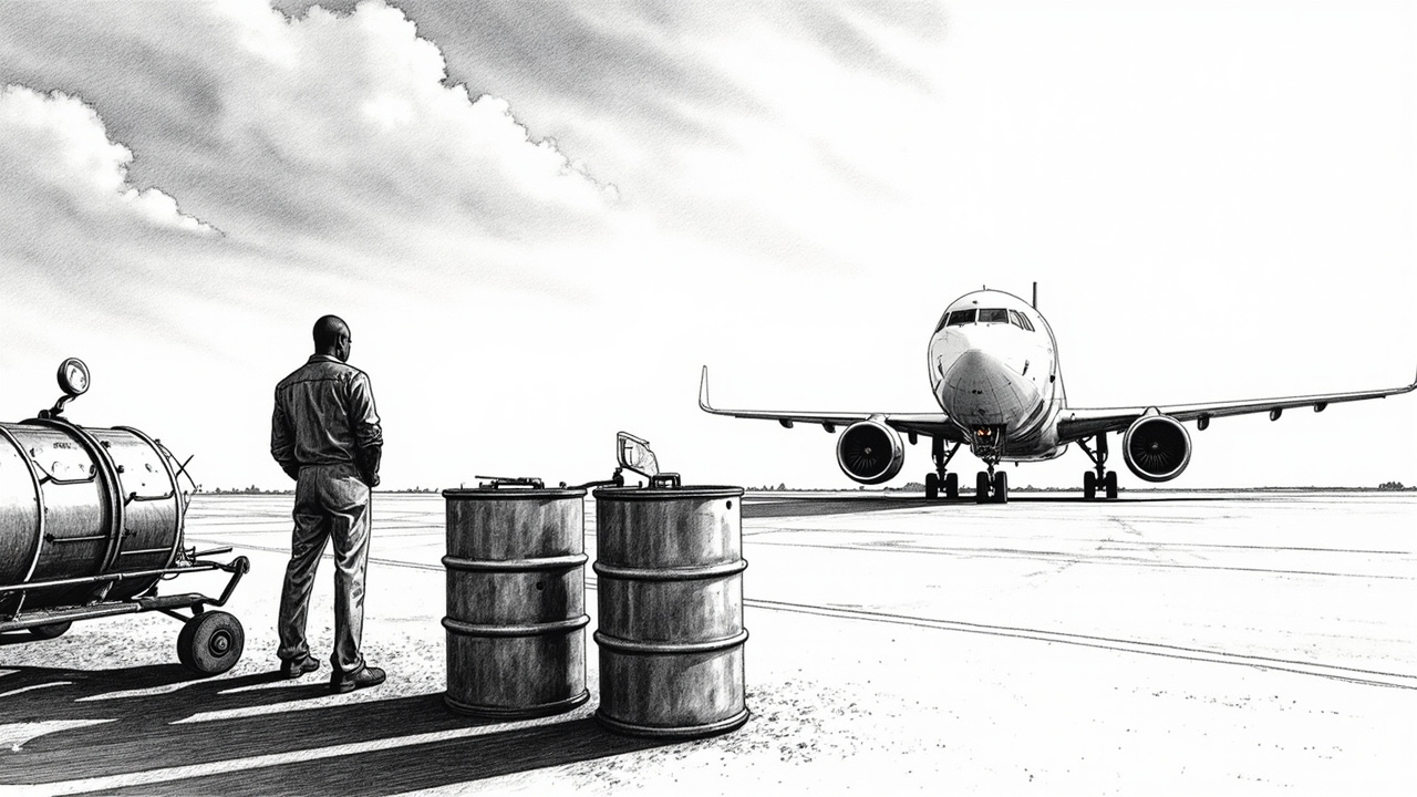 Illustration for Ghana fuel price surge tests airline liquidity, demand