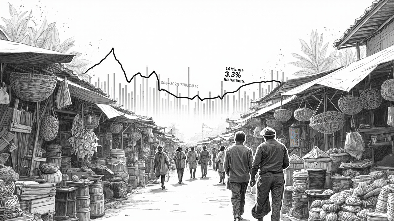 Illustration for Ghana Markets Face Deflation Risk as Inflation Hits 3.3%