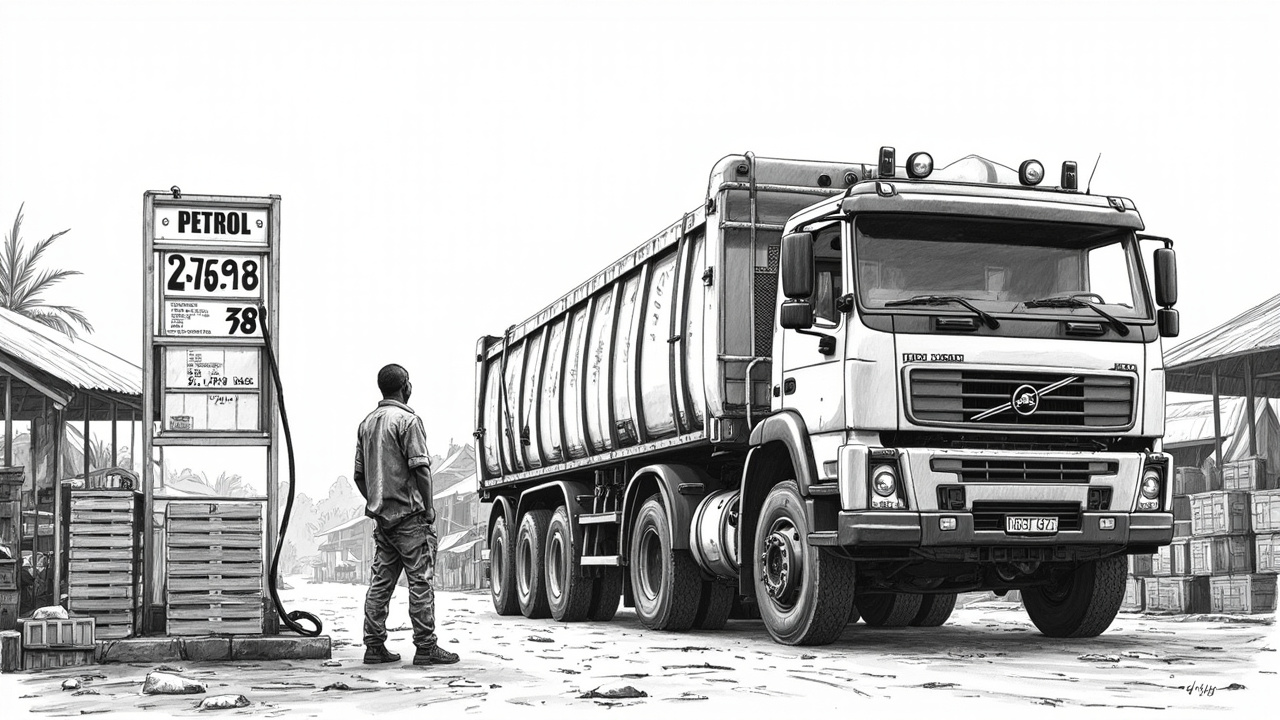 Illustration for Ghana markets brace for petrol price cut as diesel floor rises