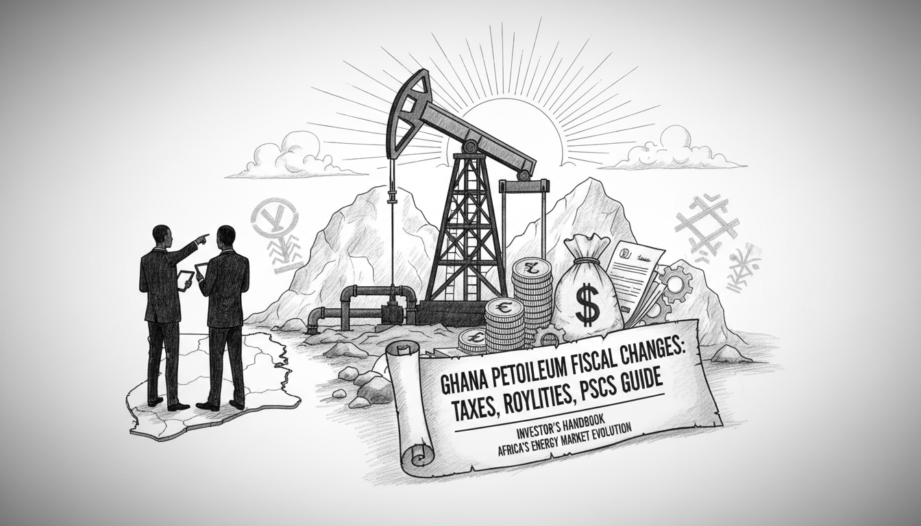 Illustration for Ghana Petroleum Fiscal Changes: Taxes, Royalties, PSCs Guide