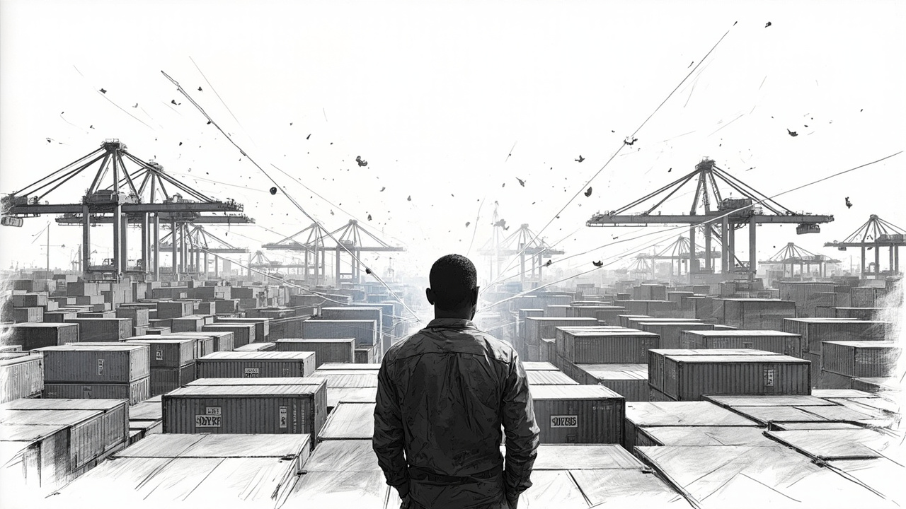 Illustration for Ghana enforces Publican AI tax system despite trader revolt