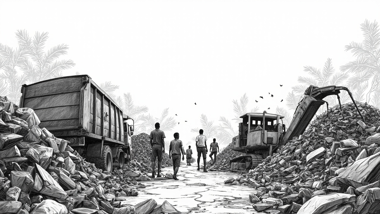 Illustration for Ghana Waste Revenue Plan Faces GHS 47.9bn Collection Reality