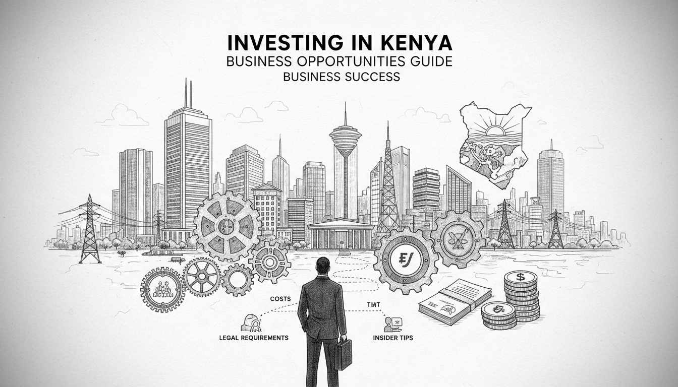 Illustration for Investing in Kenya Business Opportunities Guide