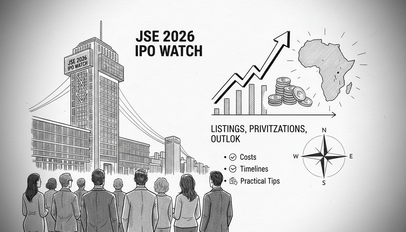 Illustration for JSE 2026 IPO Watch: Listings, Privatizations, Outlook