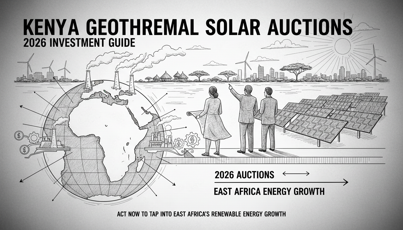 Illustration for Kenya Geothermal Solar Auctions 2026 Investment Guide