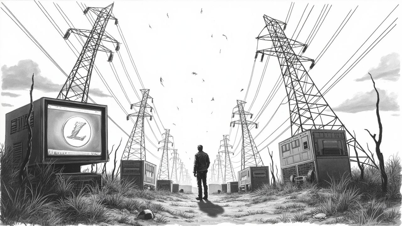 Illustration for South Africa's Litecoin Cloud Mining Hype Hits Eskom Reality
