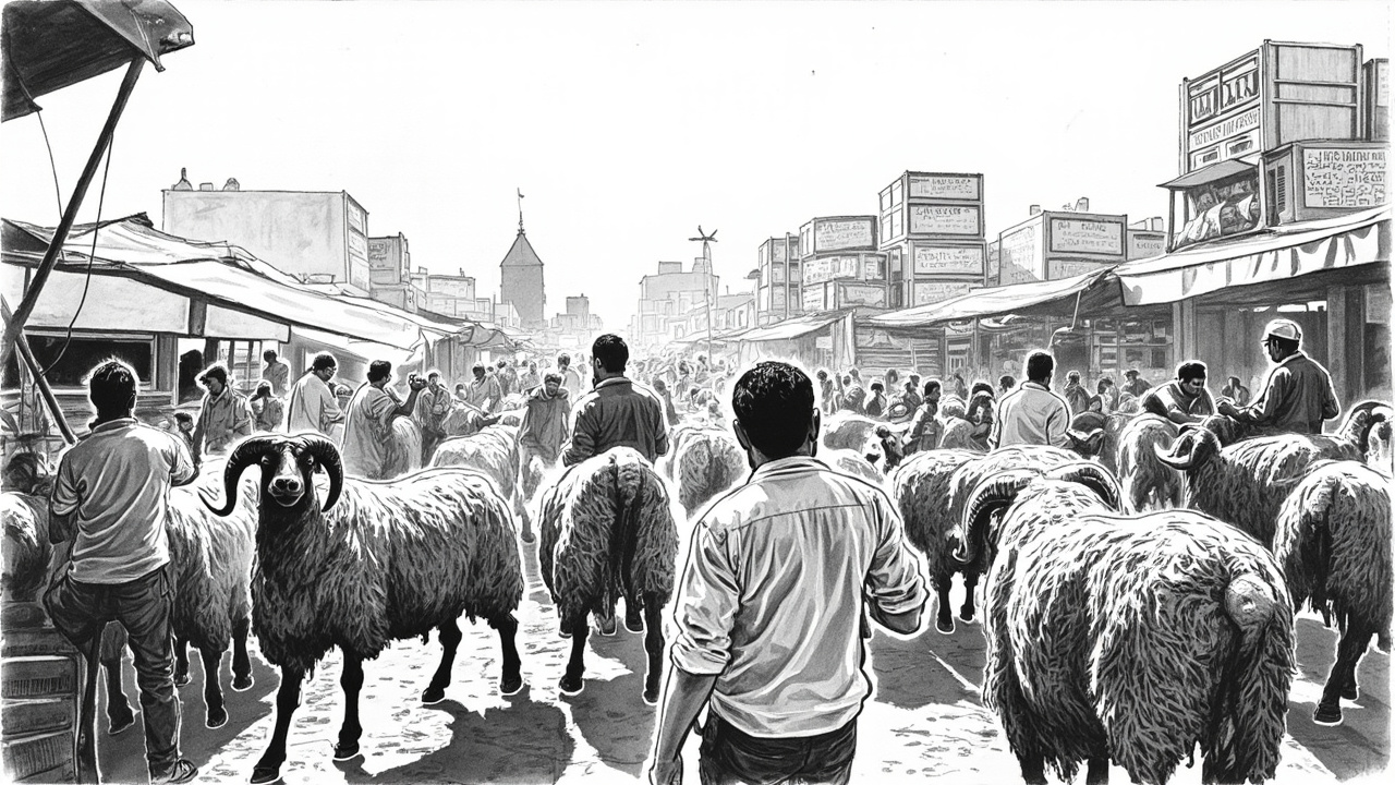 Illustration for Moroccan Lamb Prices Surge as Imported Beef Gains Market Share