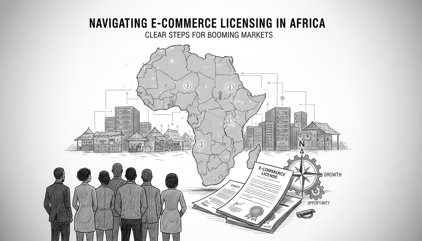 Illustration for Navigating E-commerce Licensing Requirements in Africa