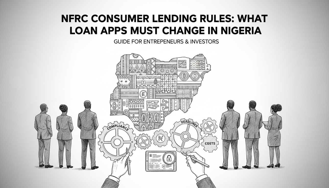 Illustration for NFRC Consumer Lending Rules: What Loan Apps Must Change in Nigeria