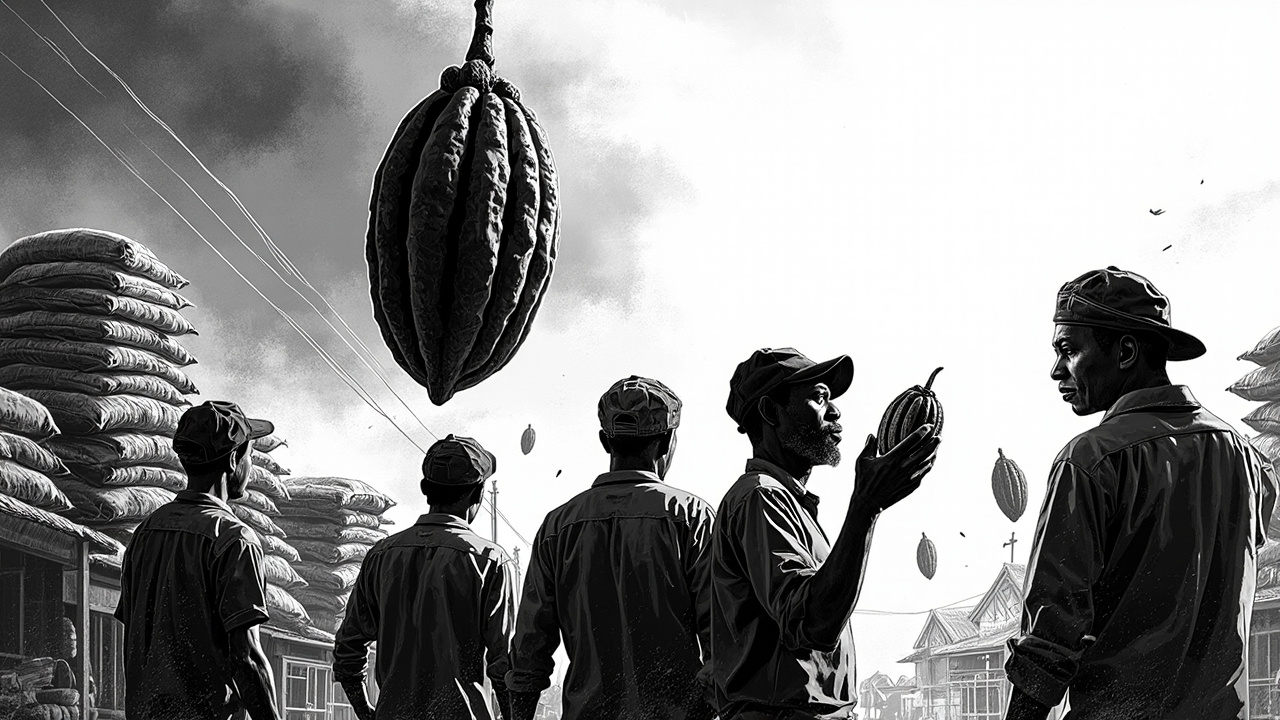 Illustration for Nigeria Markets Face Hidden Tax Revenue Crisis as Cocoa Crashes