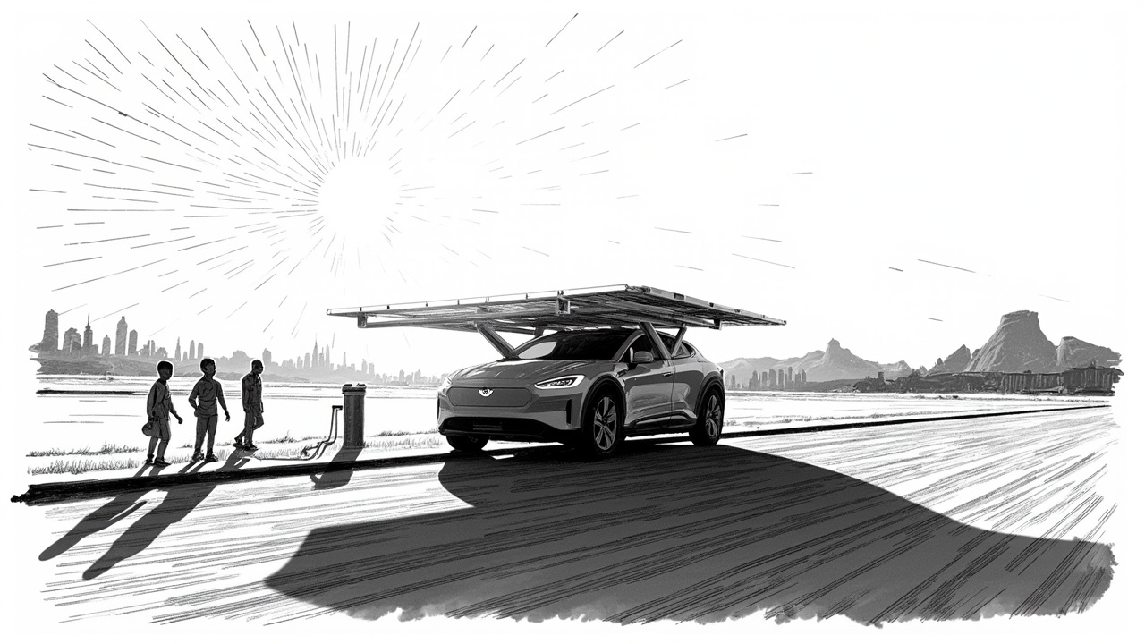 Illustration for Solar-Powered EVs Poised to Reshape South African Transport