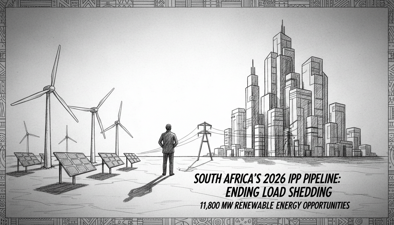 Illustration for South Africa's 2026 IPP Pipeline: Ending Load Shedding