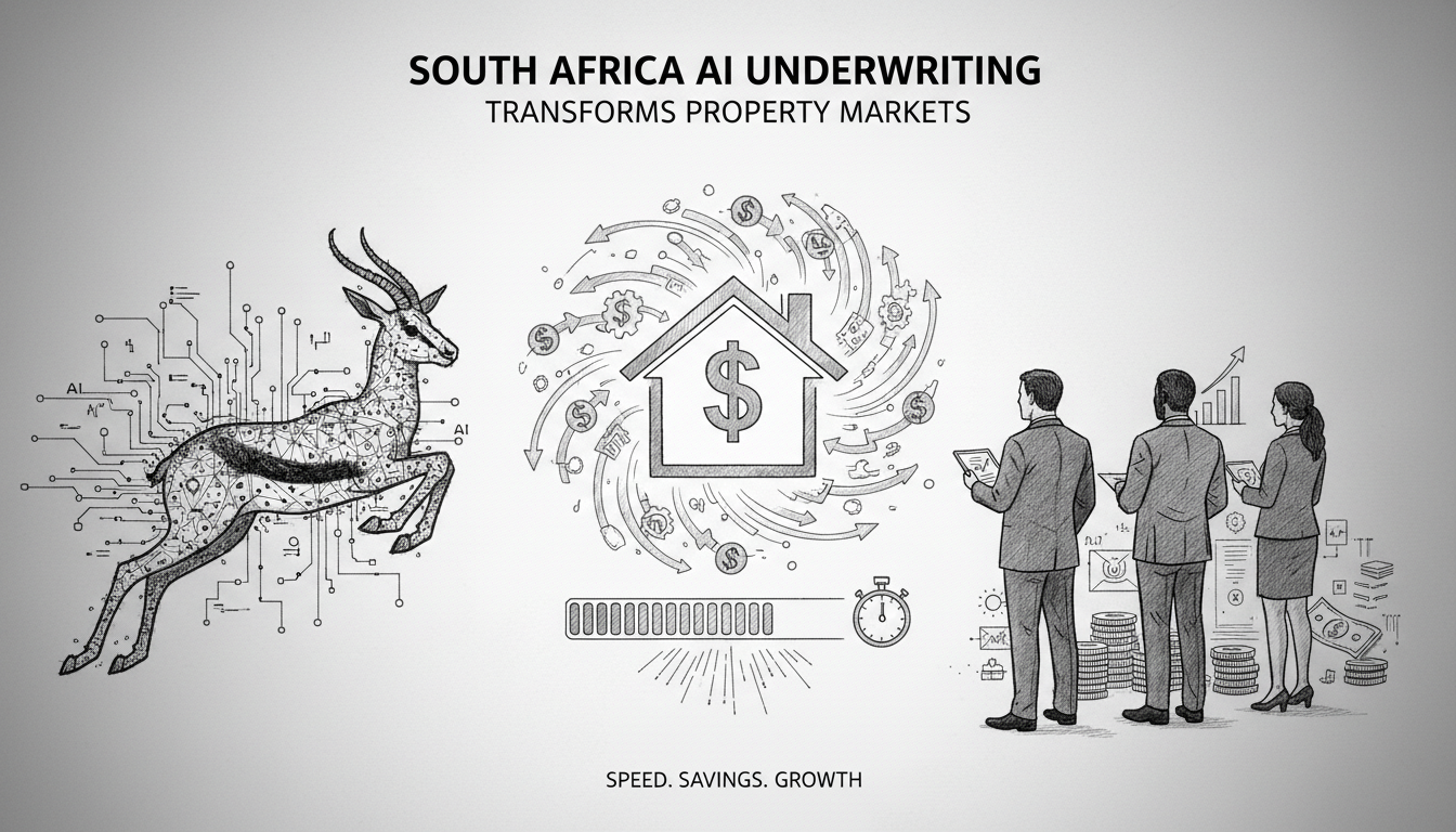 Illustration for South Africa AI Underwriting Transforms Property Markets
