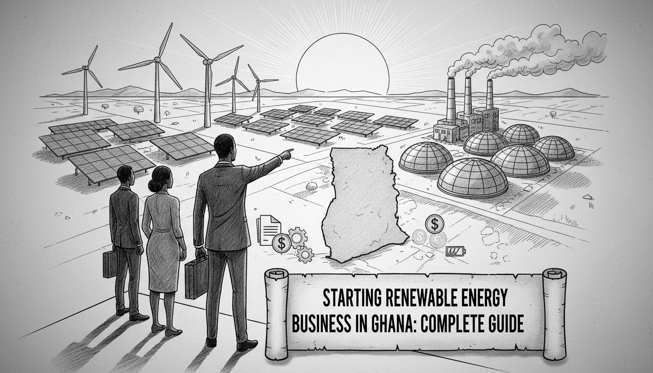 Illustration for Starting Renewable Energy Business in Ghana Complete Guide