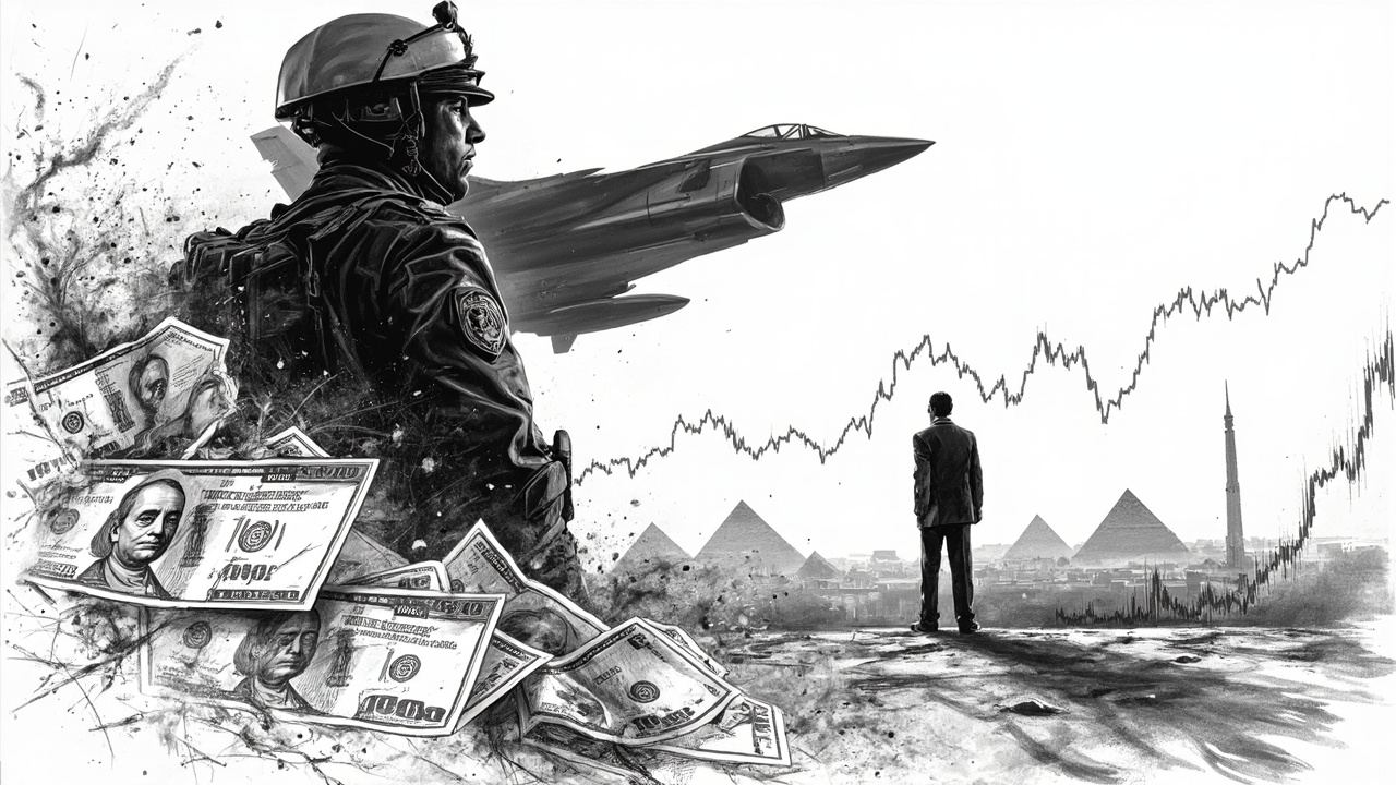 Illustration for Trump's $1.5tn military bet pressures Egypt markets