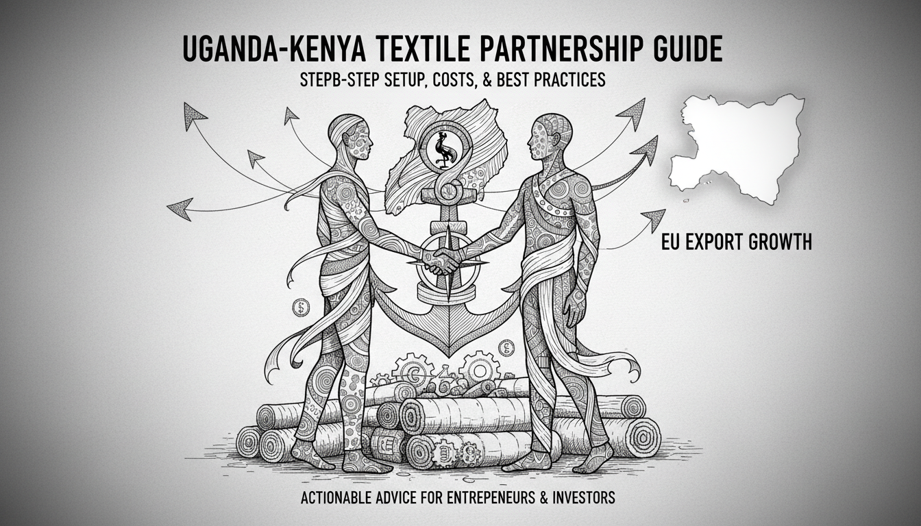 Illustration for Uganda-Kenya Textile Partnership Guide for EU Export Growth
