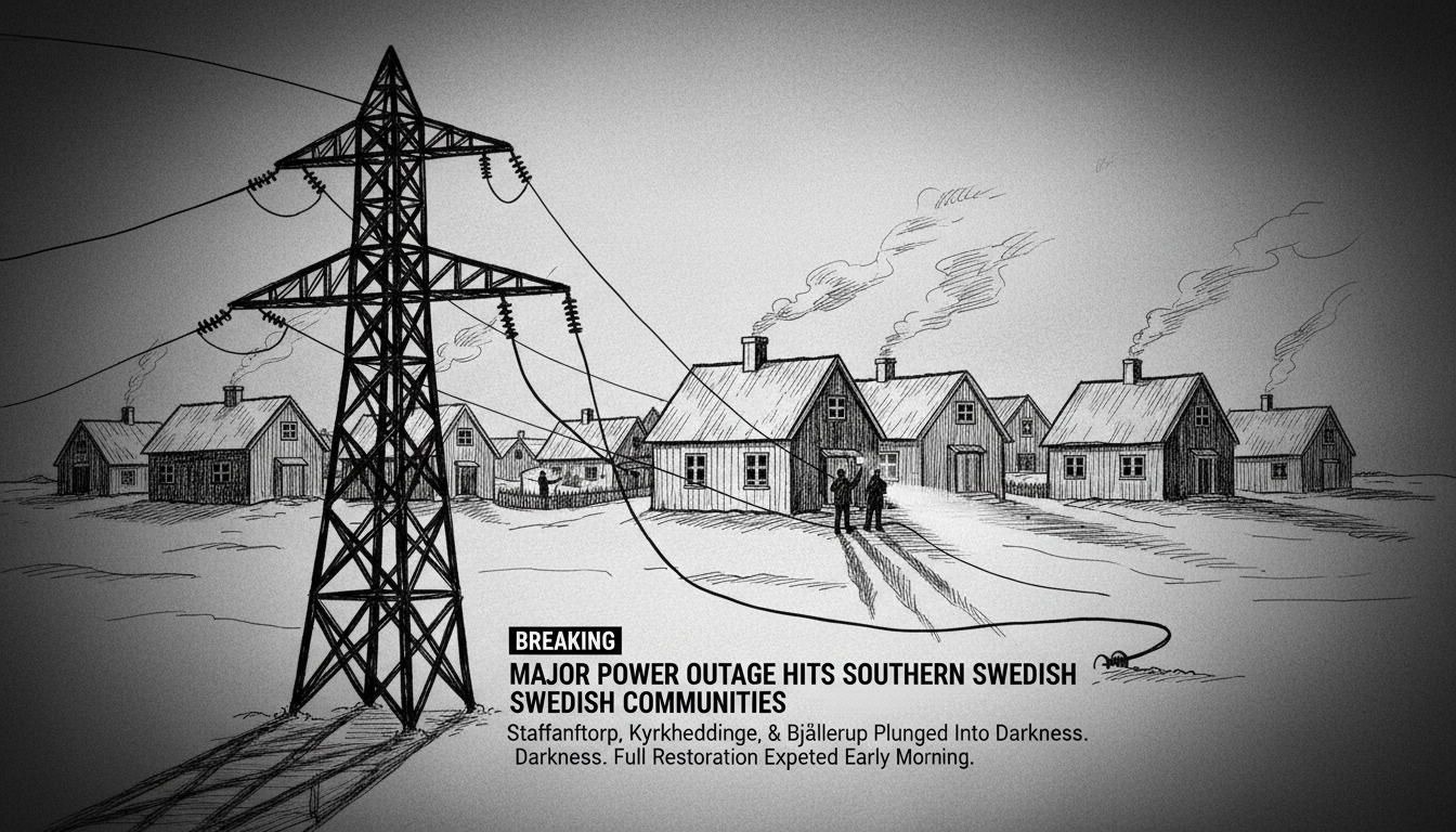 Major Power Outage Hits Southern Swedish Communities