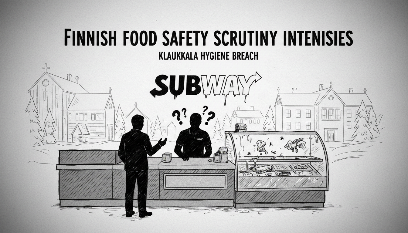 Finnish Food Safety Scrutiny Intensifies After Subway Hygiene Breach Report