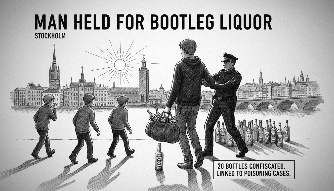 Man Held for Attempting to Sell Bootleg Liquor to Boys