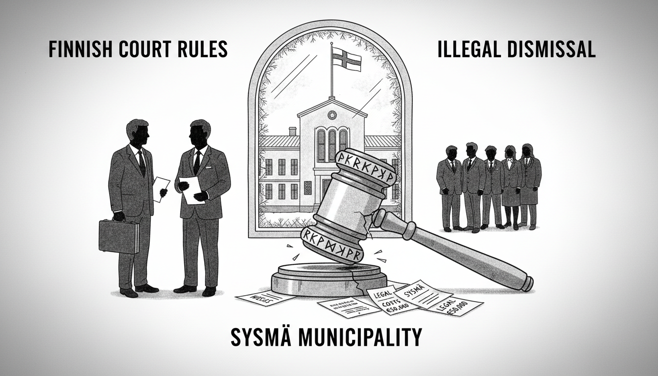Finnish Court Rules Sysmä Municipality Illegally Fired City Manager