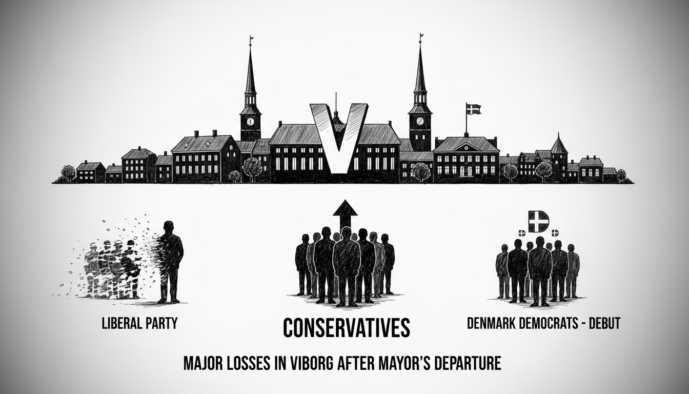 Liberal Party Suffers Major Losses in Viborg After Mayor's Departure