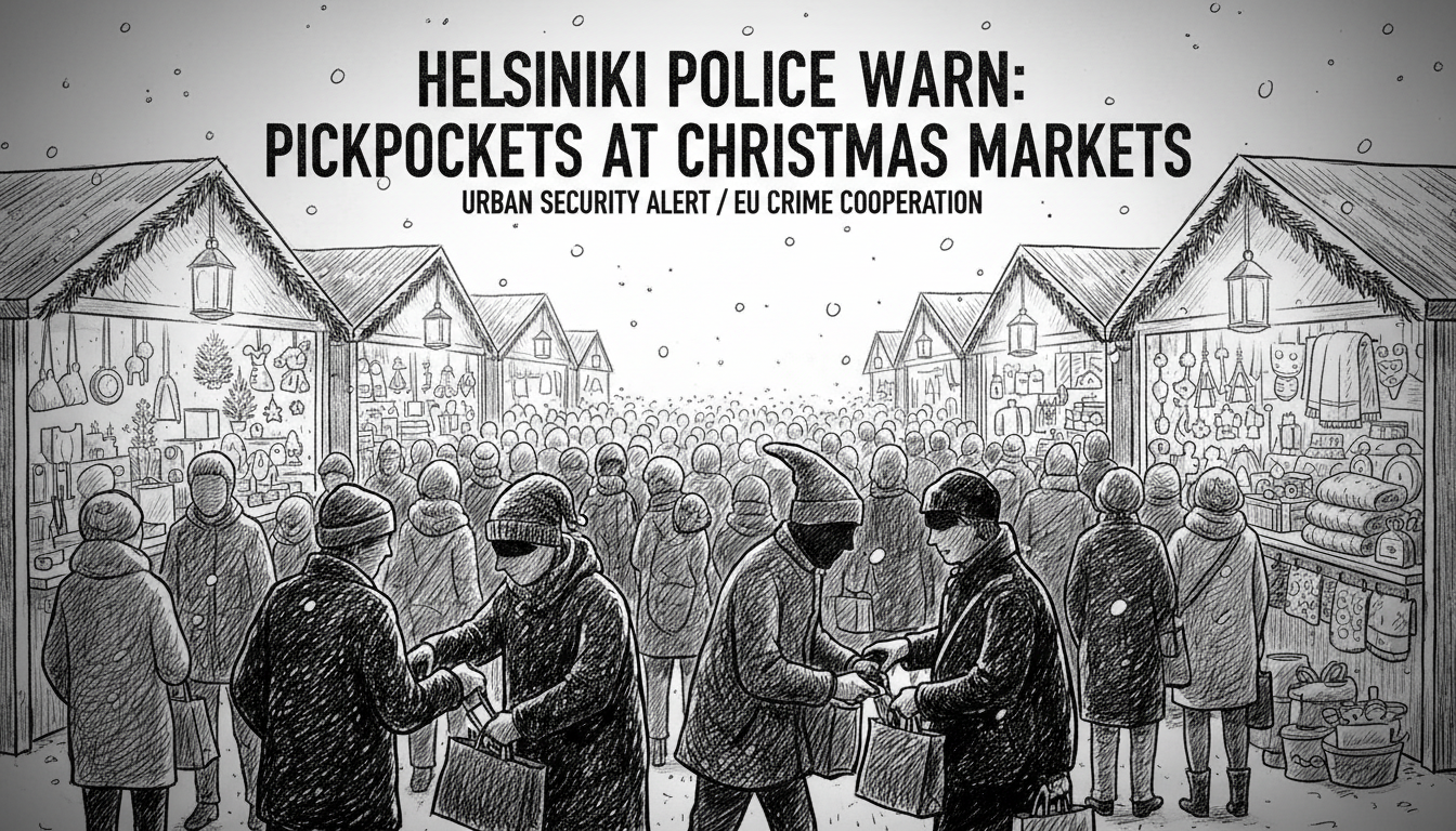 Helsinki Police Warn of Professional Pickpockets Targeting Christmas Markets