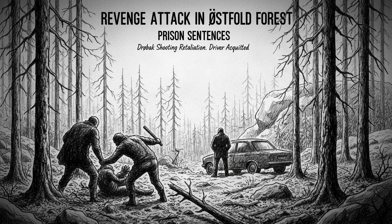 Revenge Attack in Østfold Forest Leads to Prison Sentences