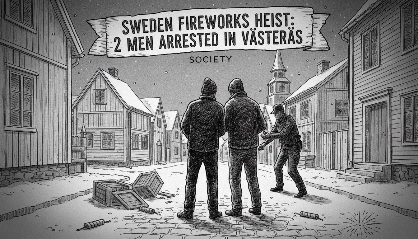 Sweden Fireworks Heist: 2 Men Arrested in Västerås