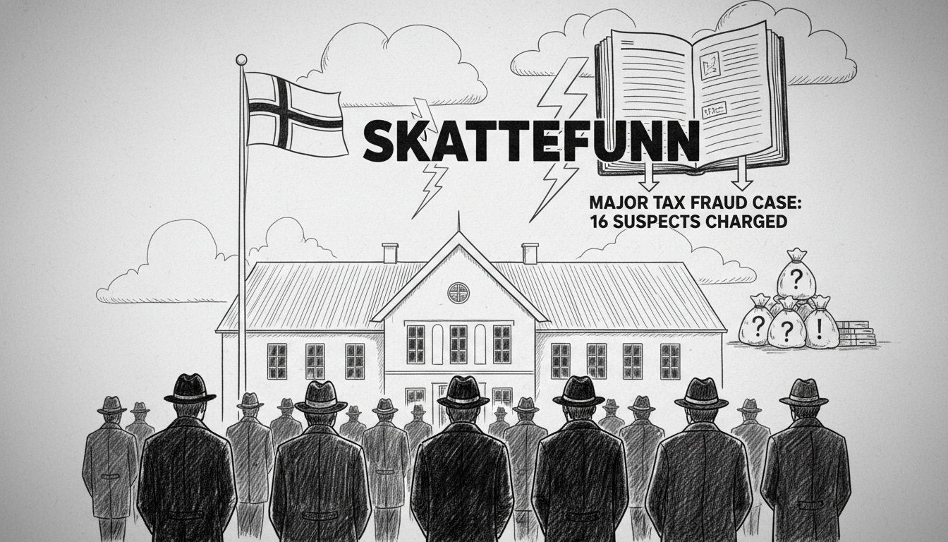 Major Norwegian Tax Fraud Case: 16 Suspects Charged