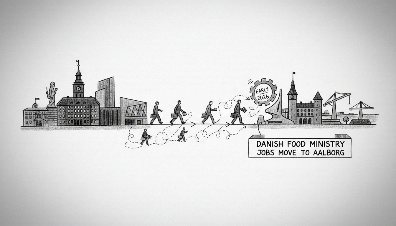 Danish Food Ministry Moves Government Jobs from Copenhagen to Aalborg