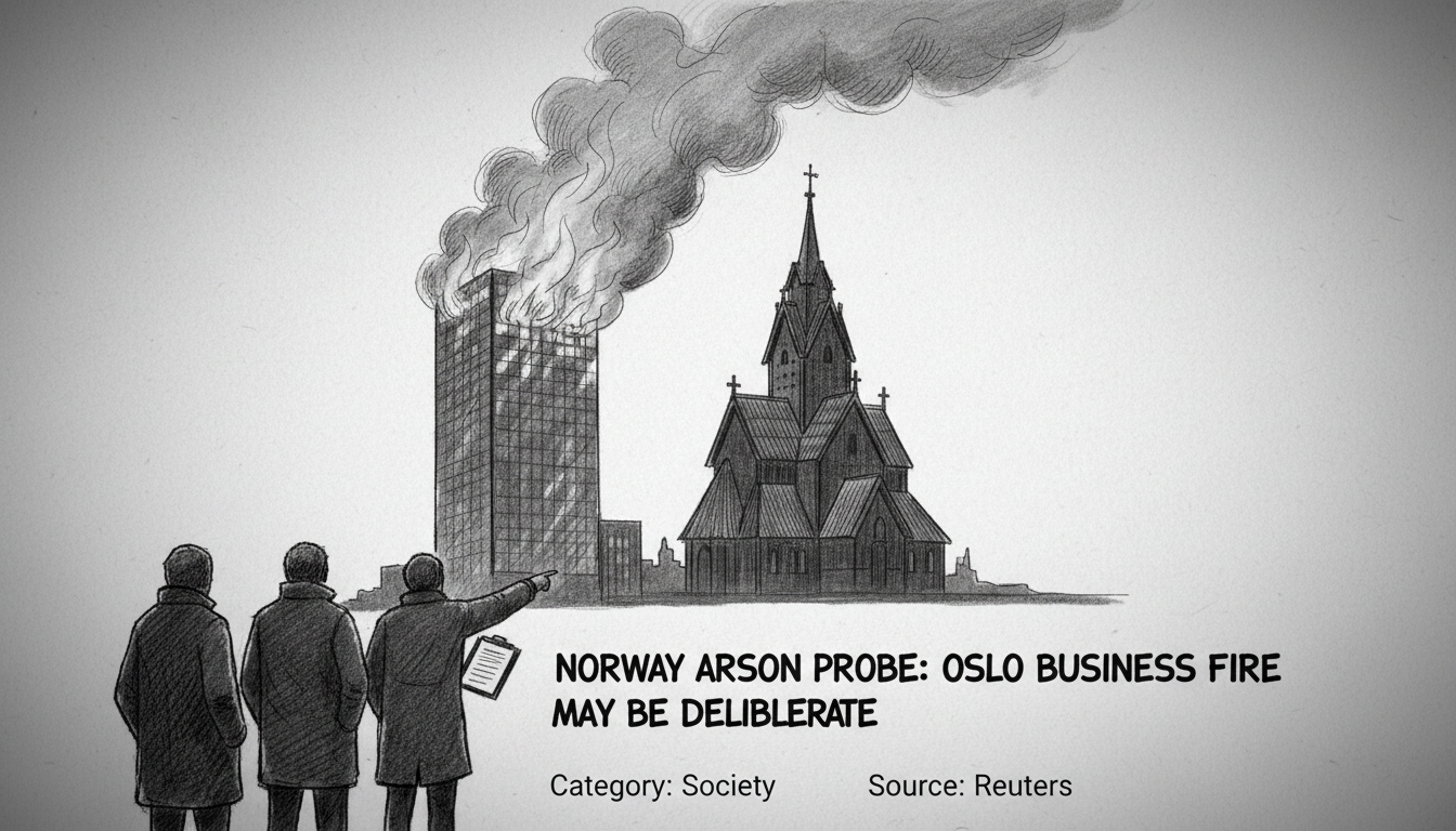 Norway Arson Probe: Oslo Business Fire May Be Deliberate