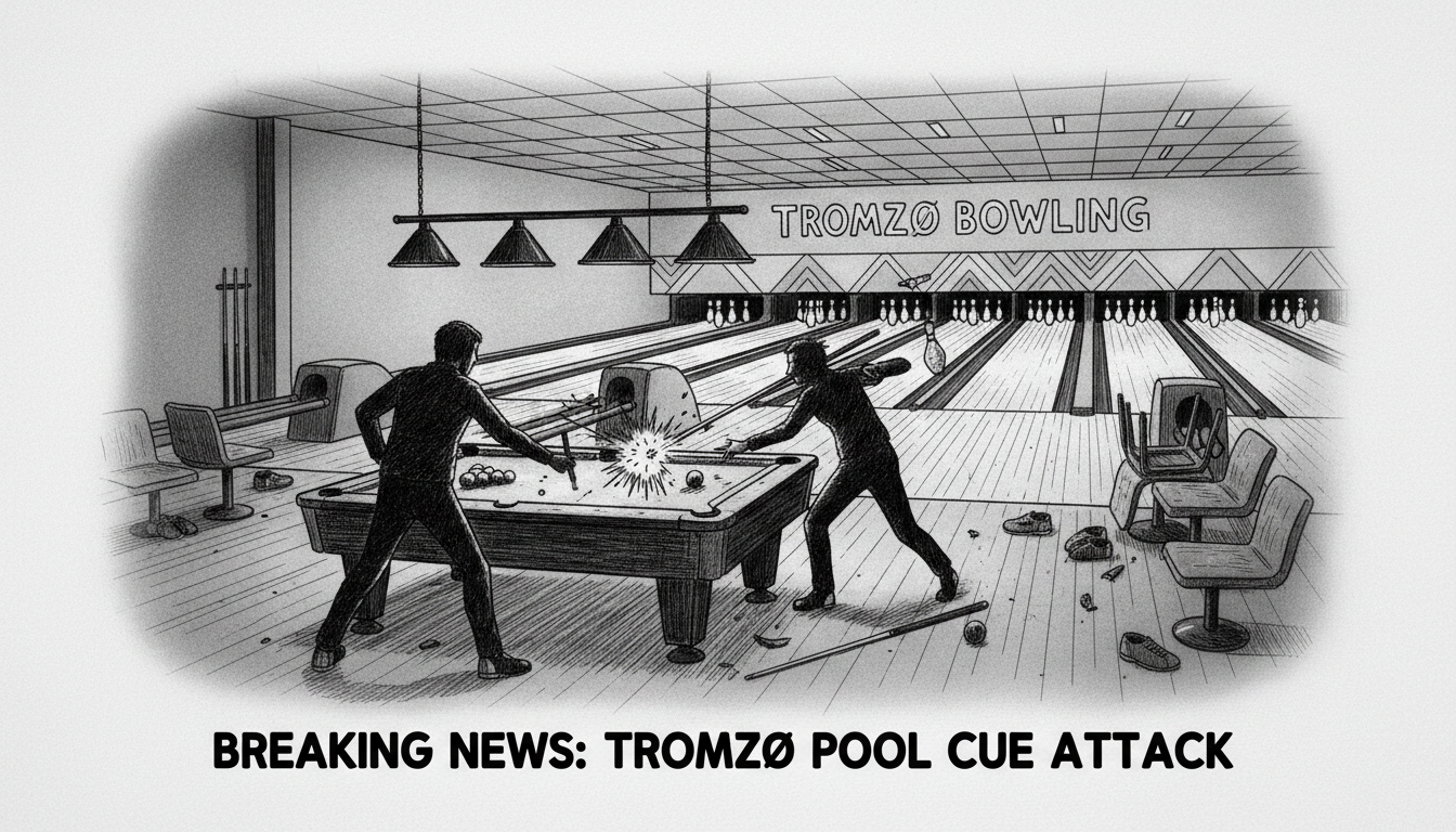 Man attacked with pool cue at Tromsø bowling center