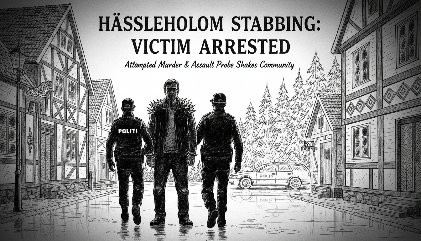 Man Hospitalized and Arrested After Stabbing Incident in Hässleholm