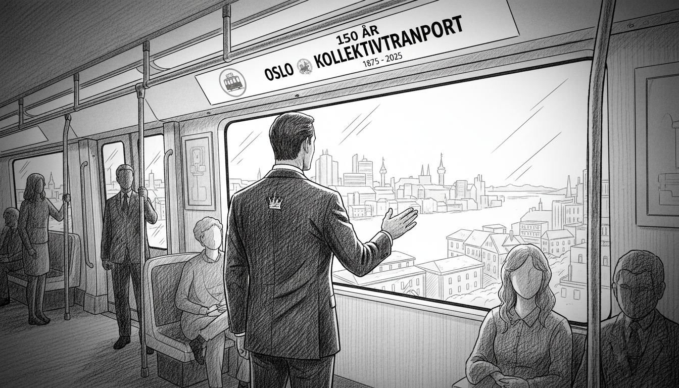Crown Prince Marks Oslo Public Transport Milestone on Subway Ride