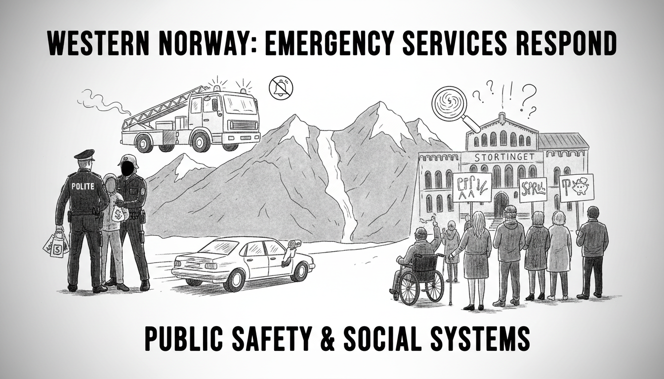 Emergency Services Respond to Multiple Incidents Across Western Norway