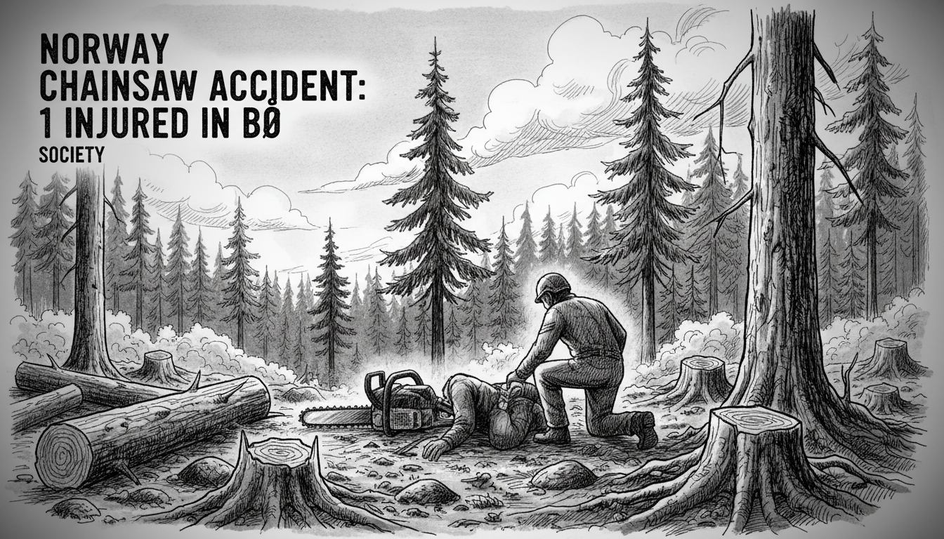 Norway Chainsaw Accident: 1 Injured in Bø