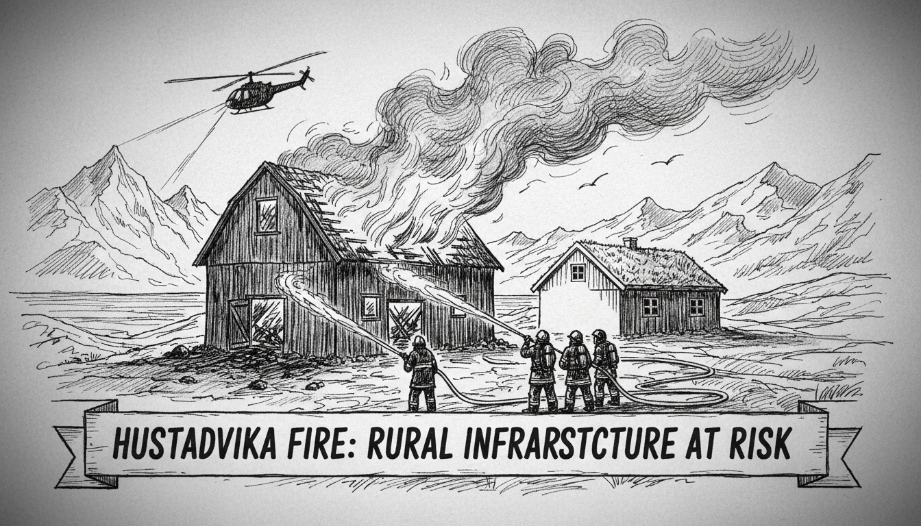 Fire in Hustadvika Prompts Emergency Response, Highlights Rural Infrastructure Risks