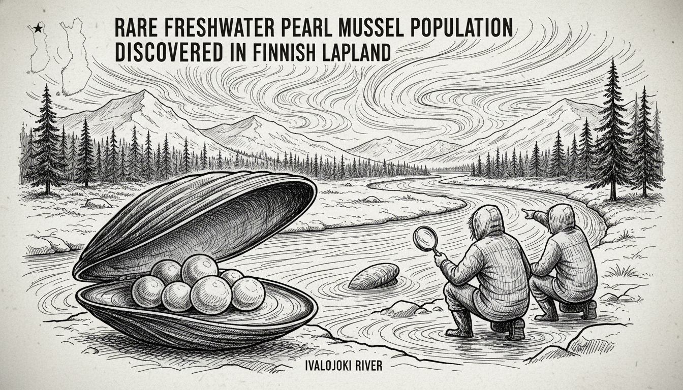 Rare Freshwater Pearl Mussel Population Discovered in Finnish Lapland