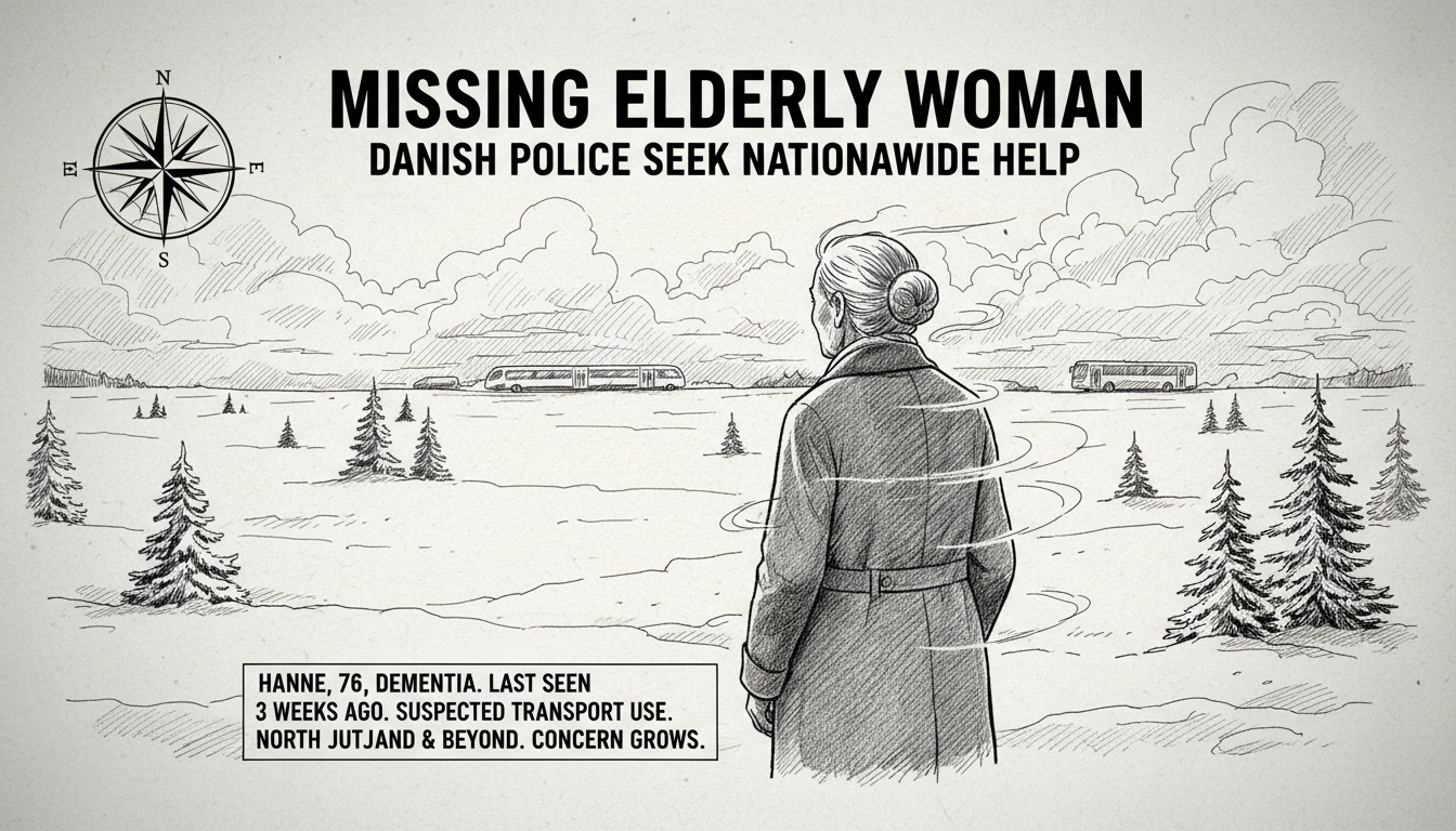 Danish Police Seek Nationwide Help to Find Missing Elderly Woman with Dementia