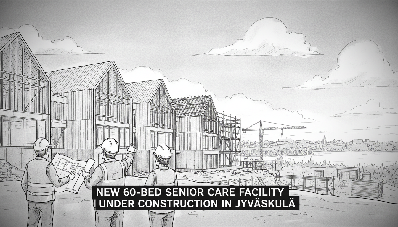 New 60-Bed Senior Care Facility Under Construction in Jyväskylä