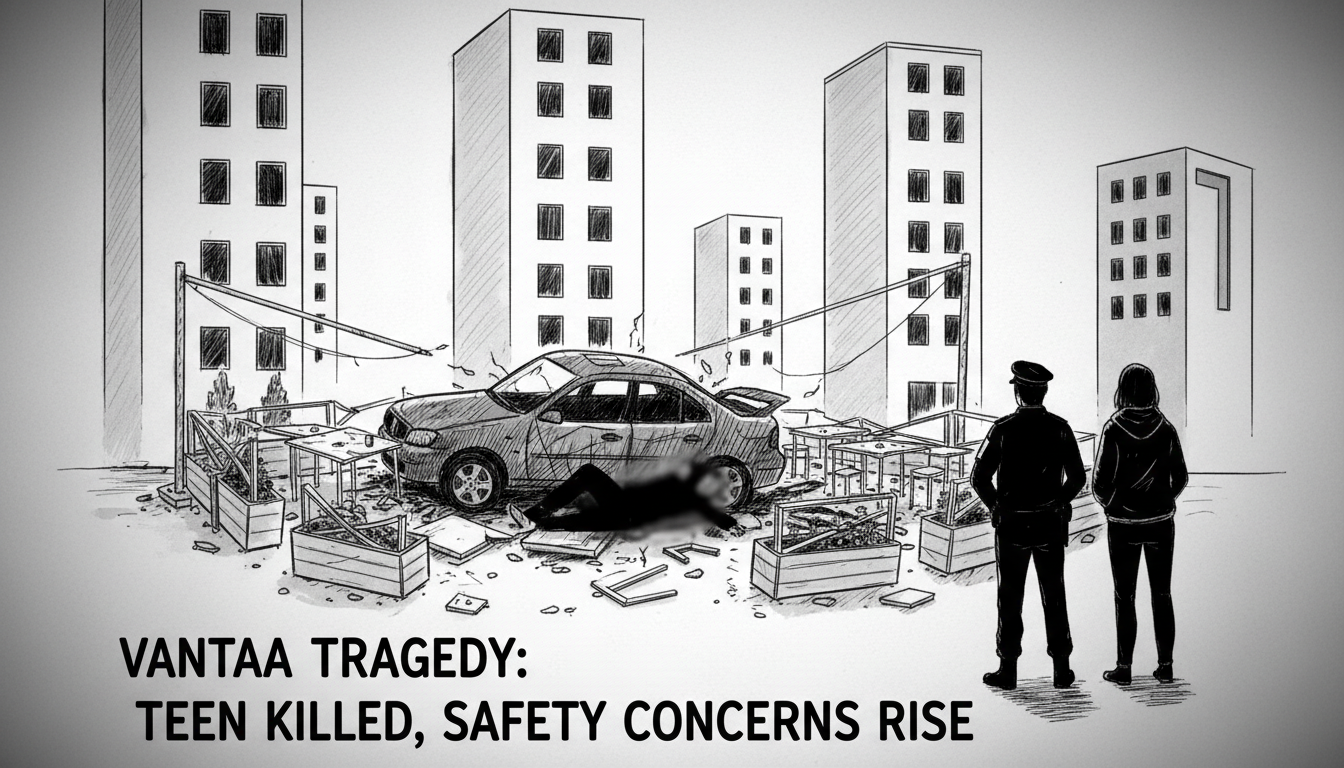 Teenager Killed in Vantaa Car Crash at Restaurant Terrace