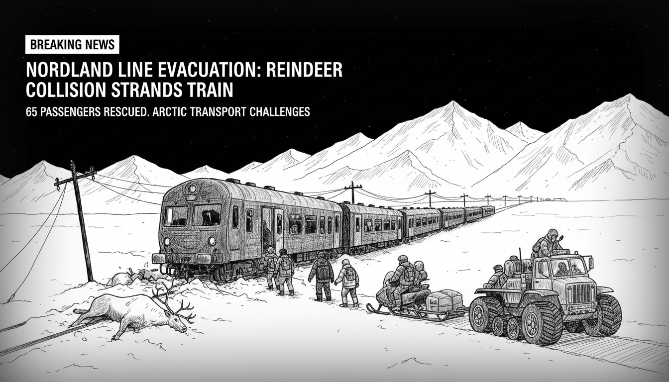 Train Evacuation Underway on Nordland Line After Reindeer Collision