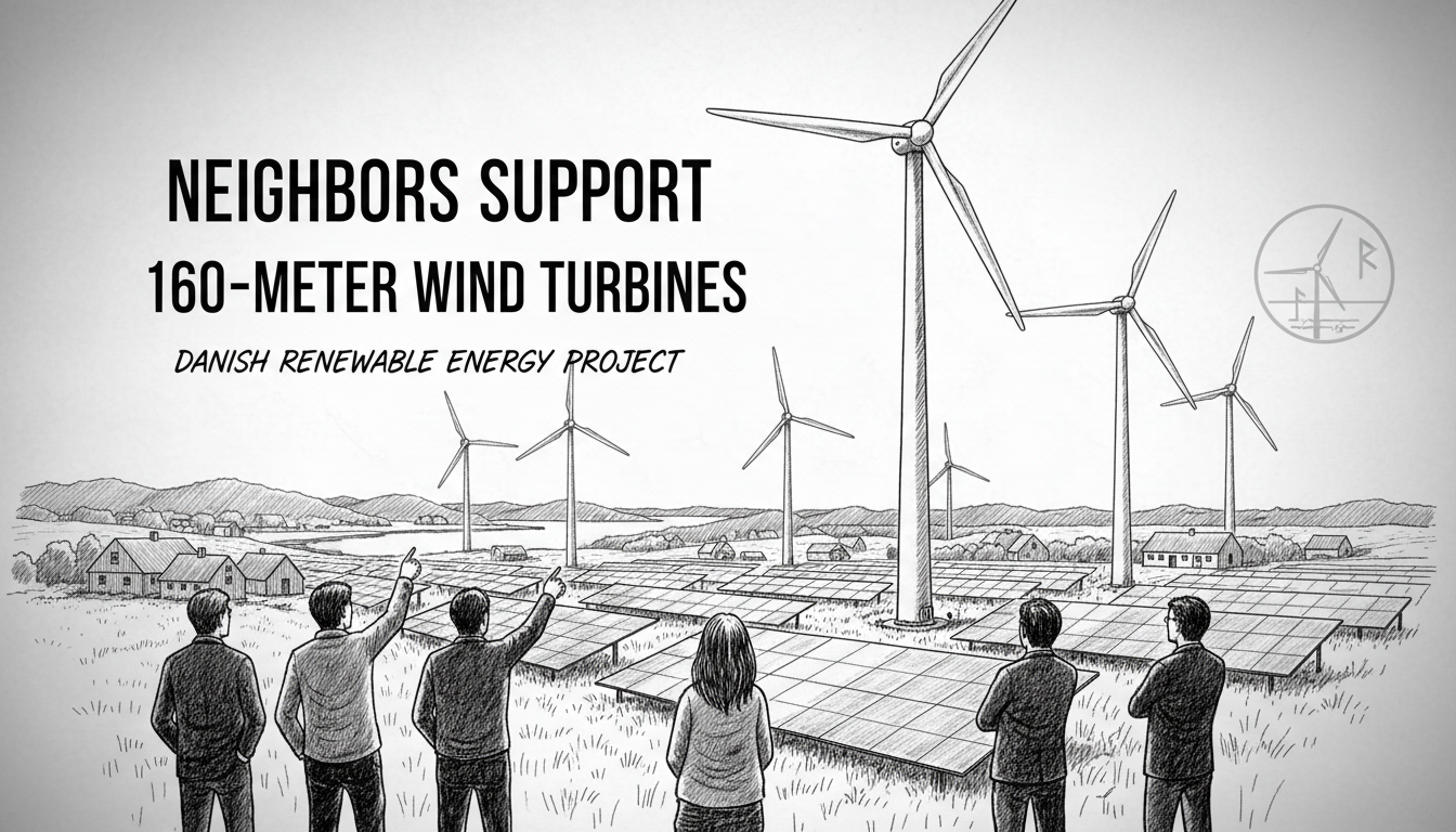 Neighbors Support 160-Meter Wind Turbines in Danish Renewable Energy Project